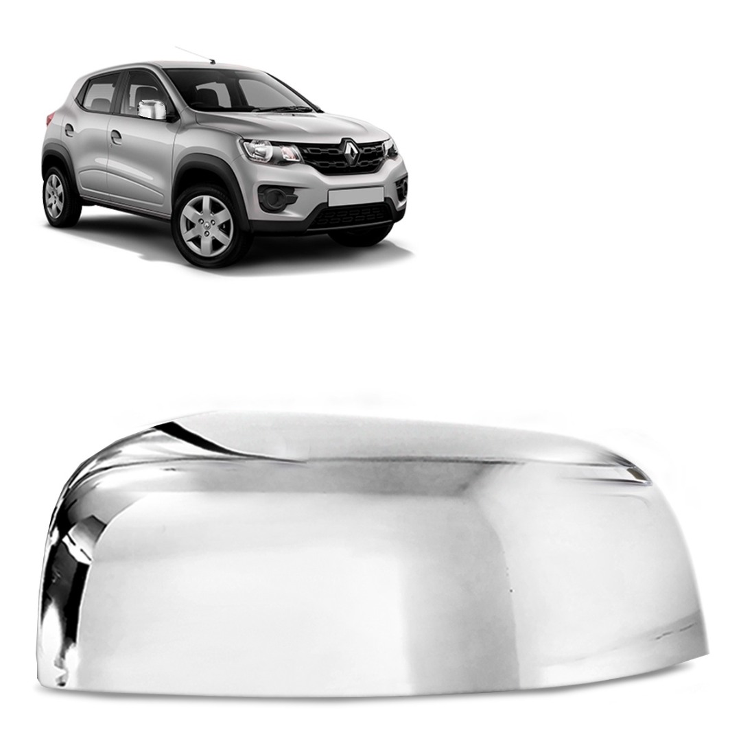 Aplique Capa de Retrovisor Kwid 2017 a 2023 Lado Direito Cromado Aplique Capa de Retrovisor Kwid 2017 a 2023 Lado Direito Cromado