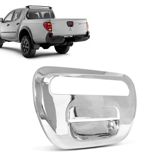 Aplique de Maçaneta Traseira Mitsubishi L200 Triton 2008 a 2013 Cromado