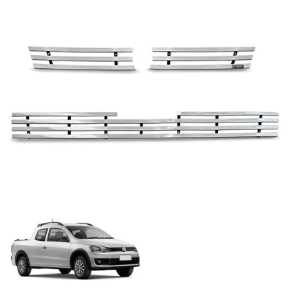 Sobre Grade Saveiro G6 2014 e 2016 Aço Inox Maxx Sobre Grade Saveiro G6 2014 e 2016 Aço Inox Maxx